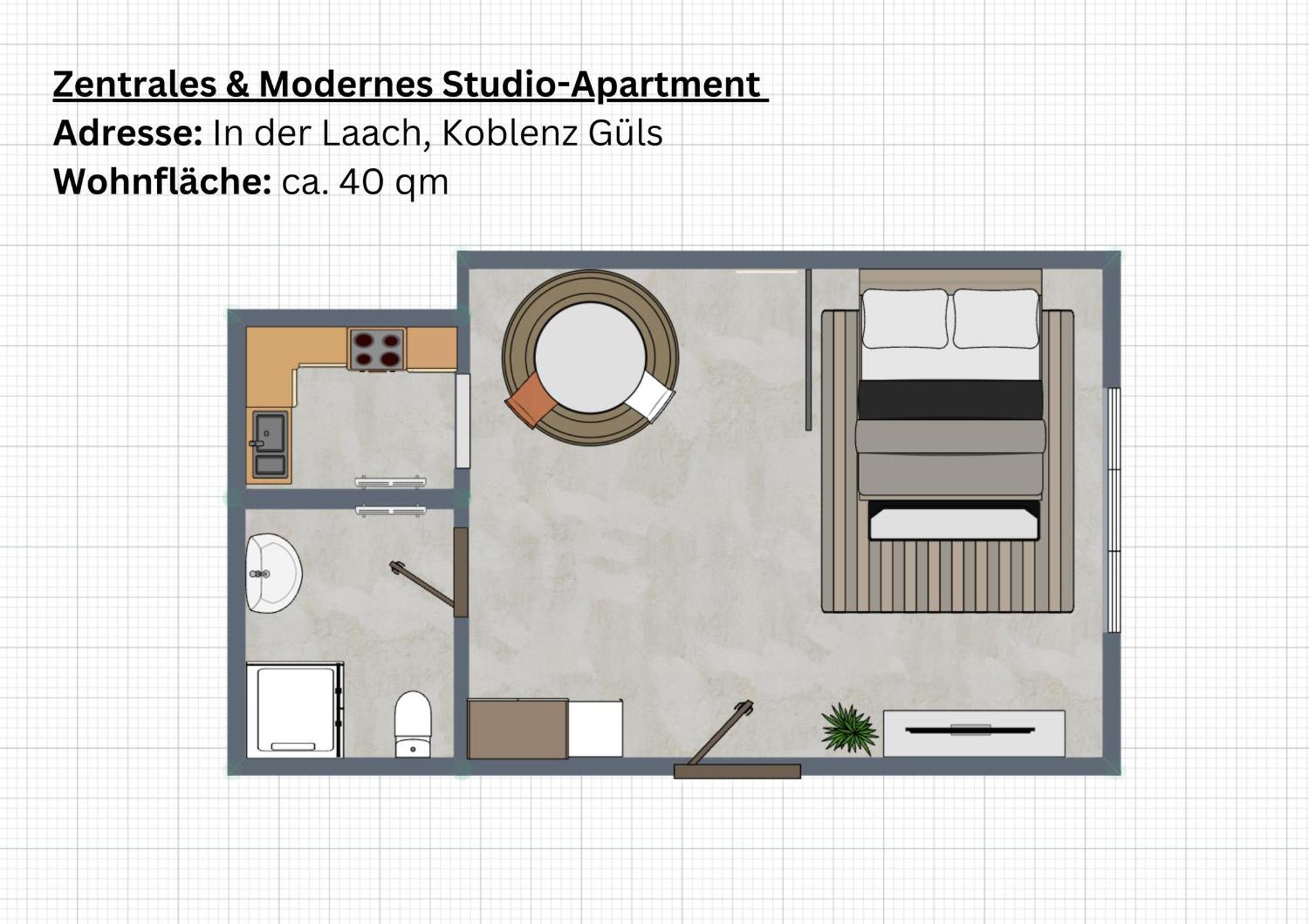 Gemuetliches & Modernes Apartment Koblenz  Eksteriør billede